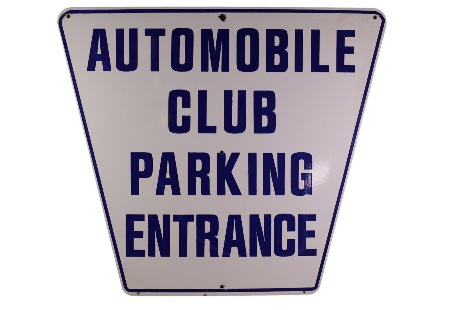 AUTOMOBILE CLUB PARKING PORCELAIN SIGN (1 of 2)