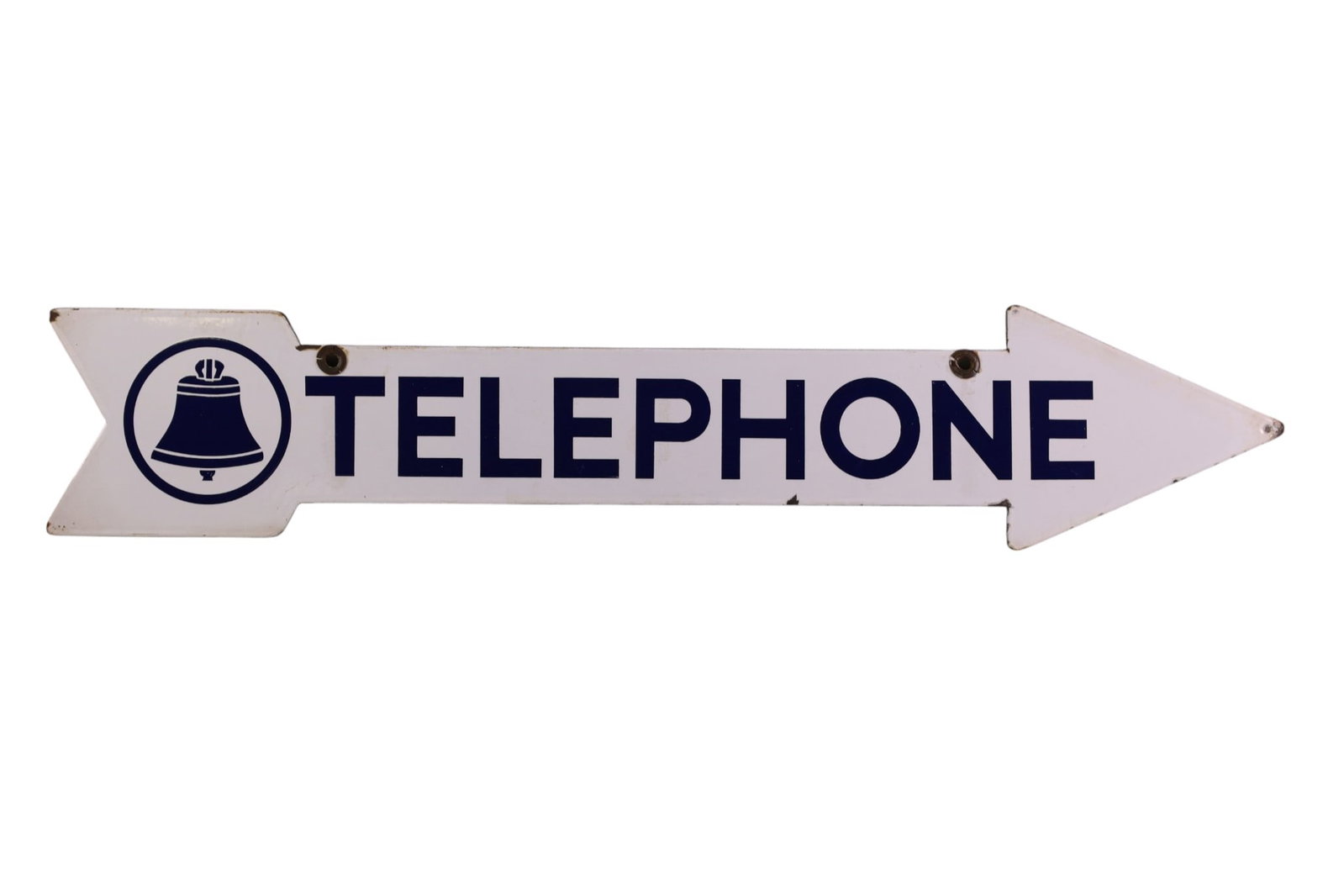 TELEPHONE ARROW SIGN: SSP TELEPHONE ARROW SIGN, 35 1/2" x 7"