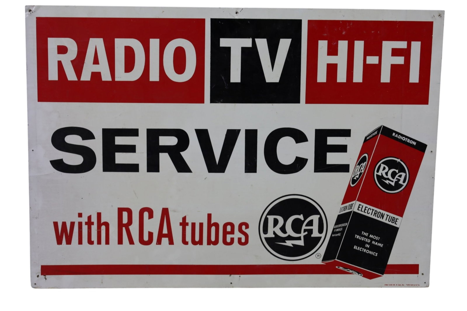 RCA SERVICE METAL SIGN (1 of 2)
