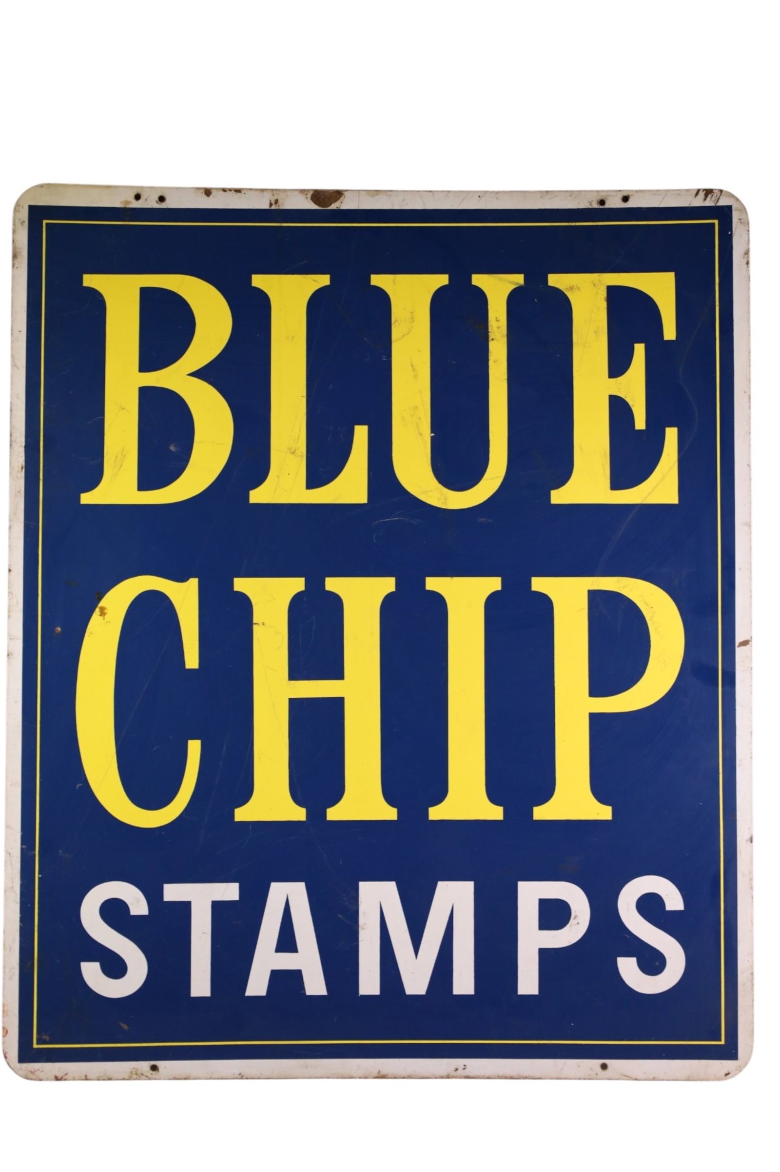 BLUE CHIP STAMPS PORCELAIN SIGN (1 of 2)