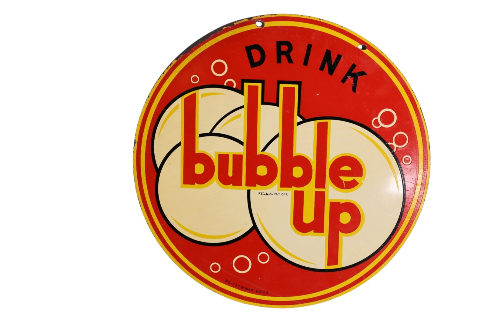 BUBBLE UP METAL SIGN (1 of 2)