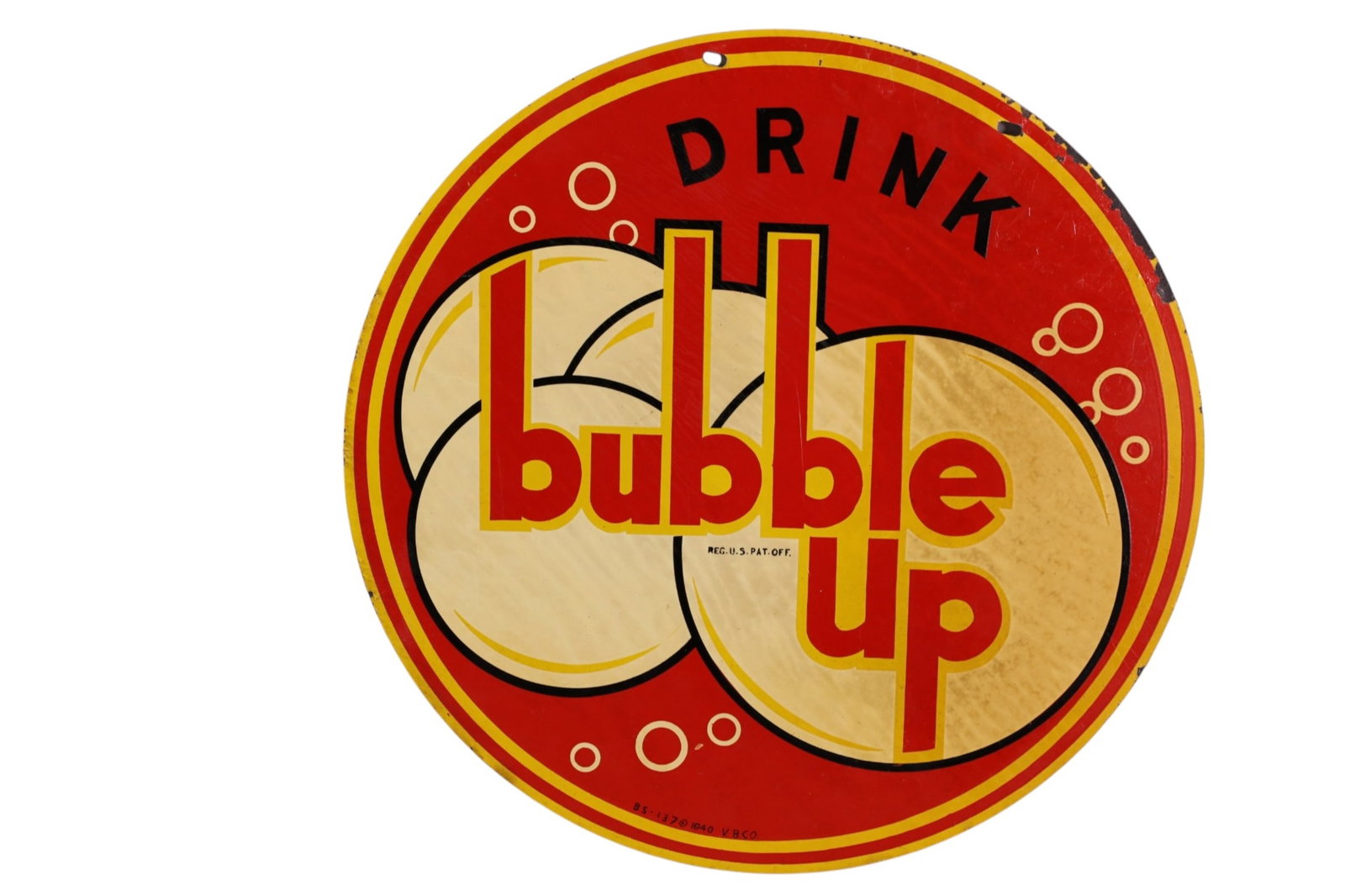 BUBBLE UP METAL SIGN - 2