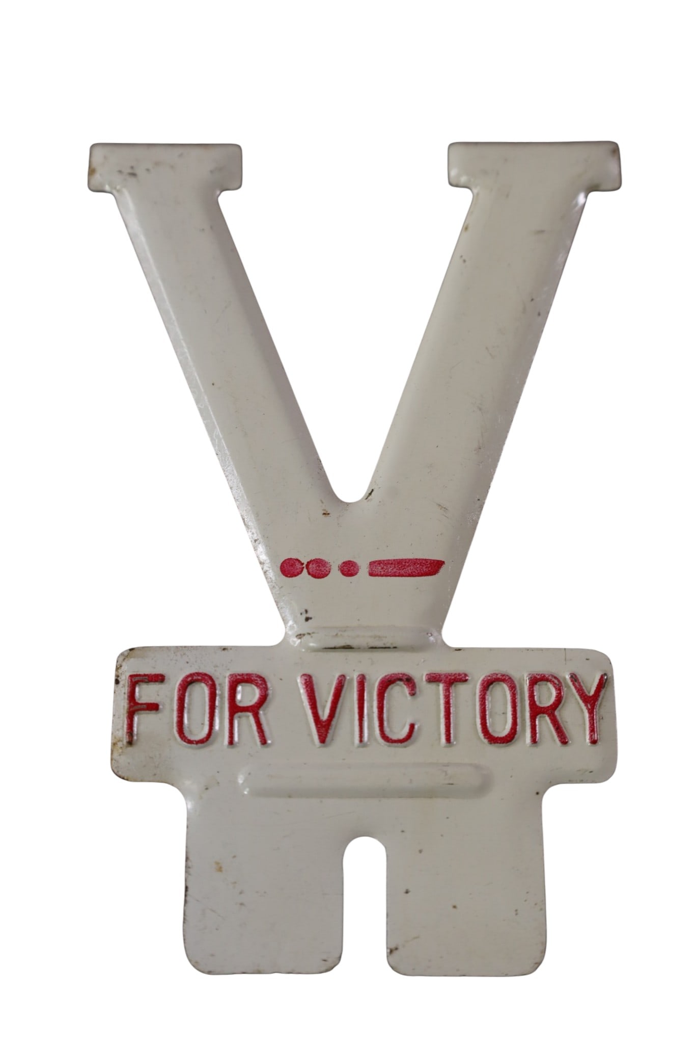 VICTORY LICENSE PLATE TOPPER: V FOR VICTORY LICENSE PLATE TOPPER