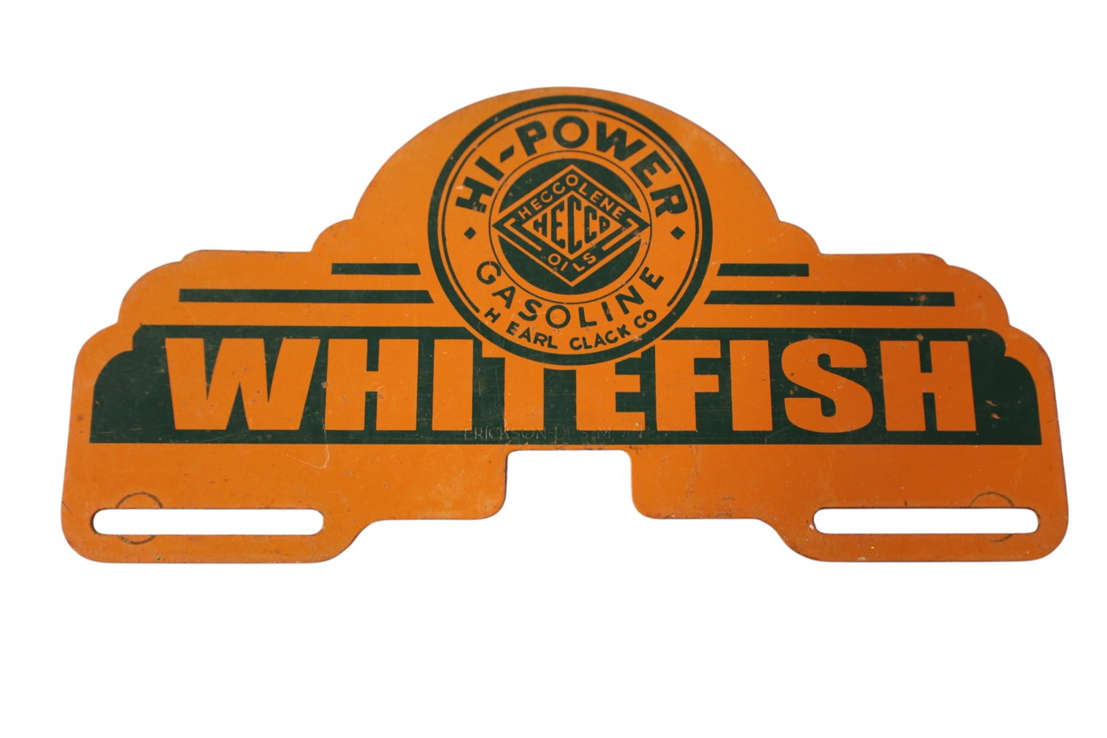 WHITE FISH LICENSE PLATE TOPPER (1 of 2)
