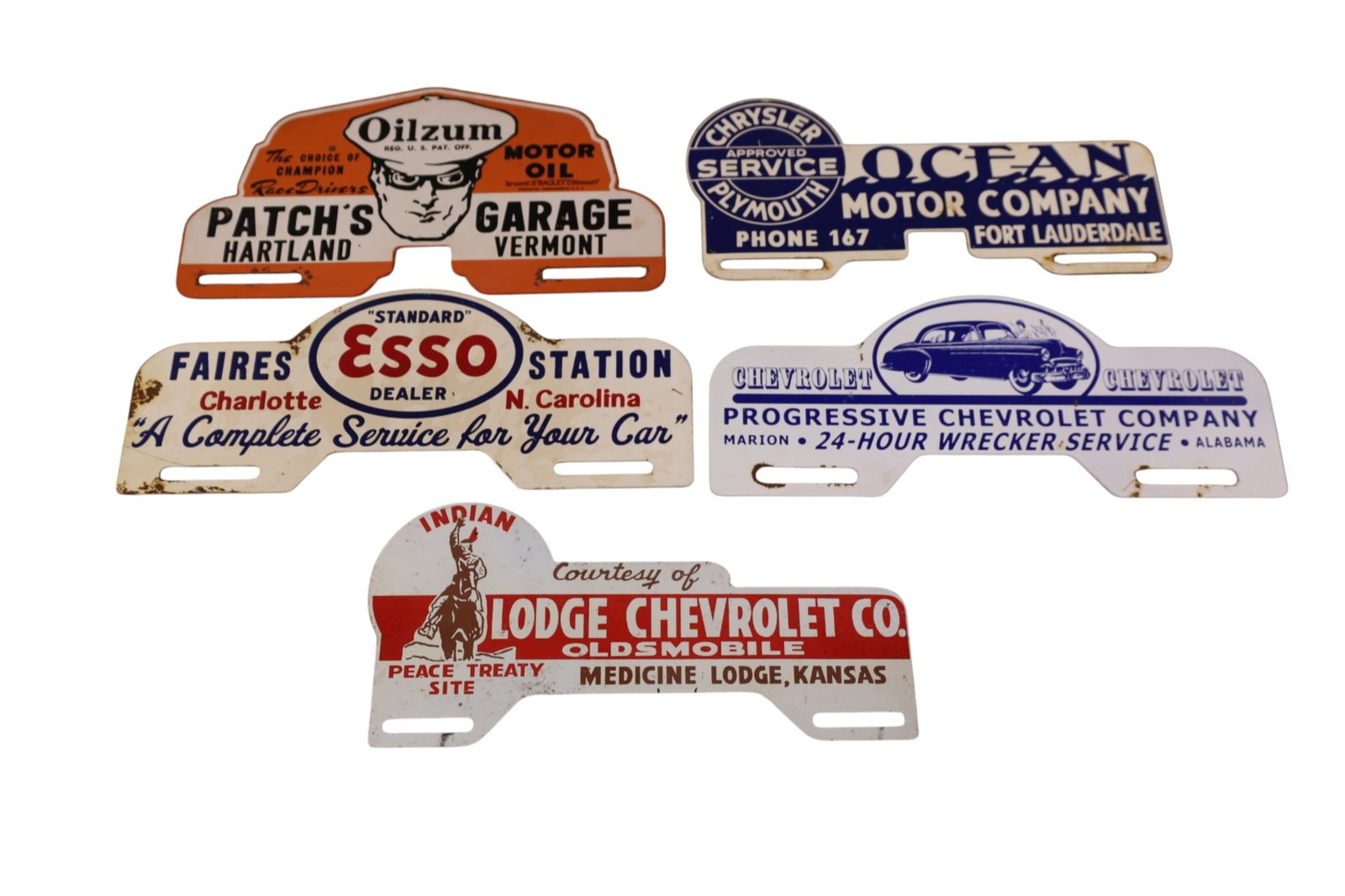 5 LICENSE PLATE TOPPERS (1 of 2)