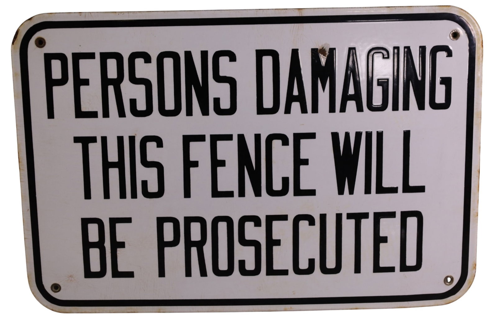 2 PORCELAIN SIGNS - 3