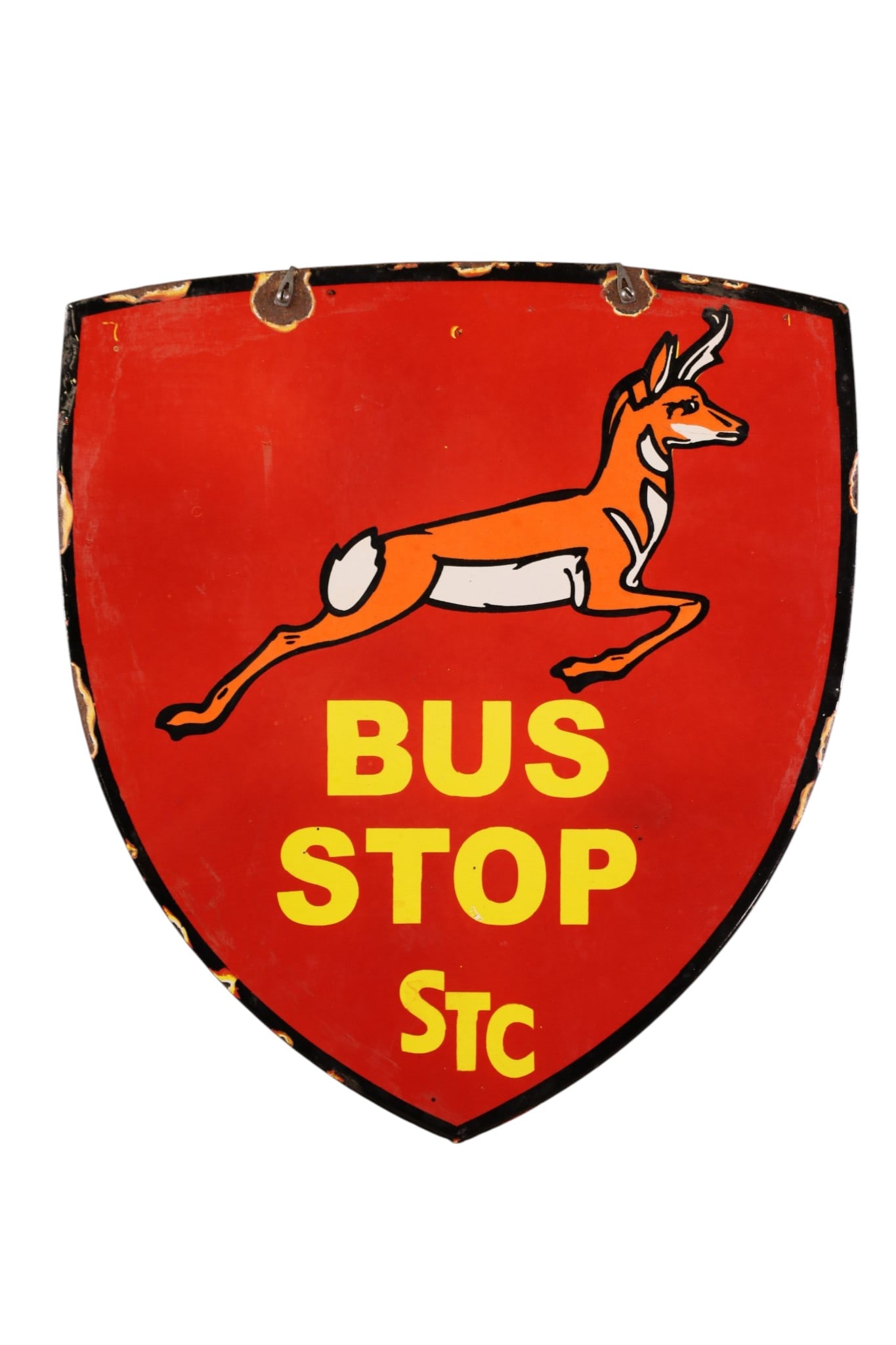 BUS STOP PORCELAIN SIGN (1 of 2)