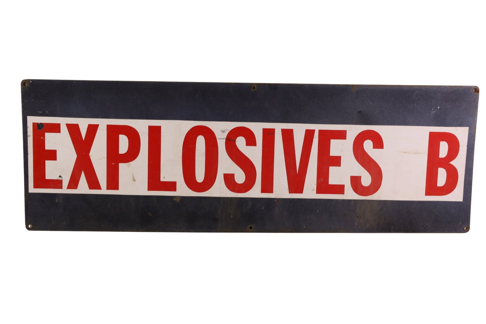 EXPLOSIVES B PORCELAIN SIGN - 2