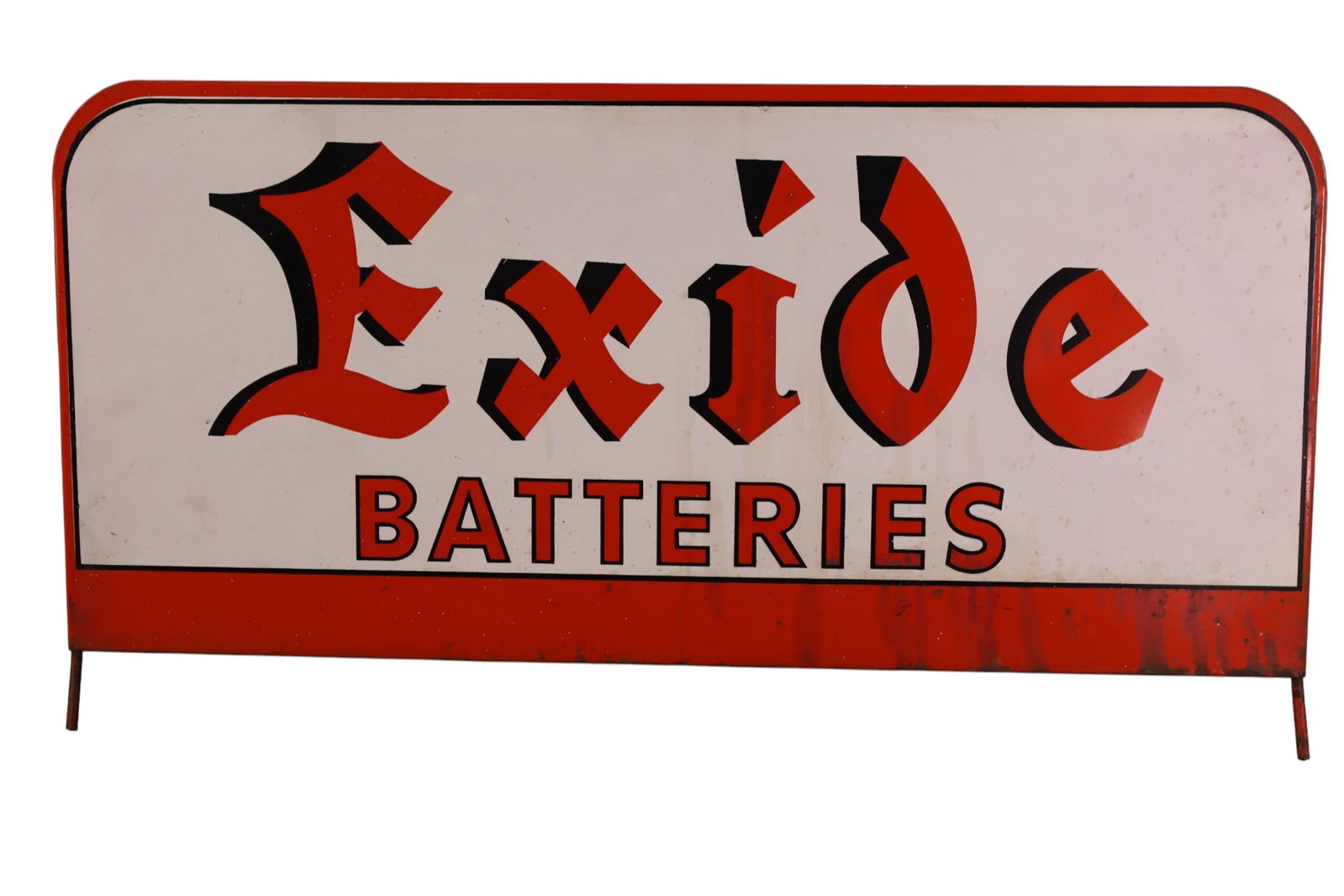 EXIDE BATTERIES RACK SIGN (1 of 2)