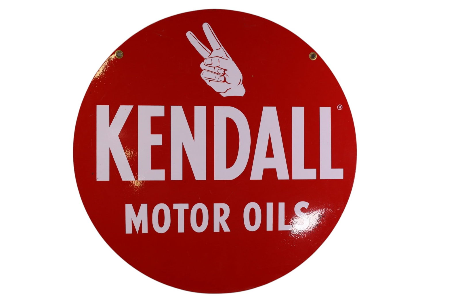 KENDALL MOTOR OIL PORCELAIN SIGN (1 of 2)