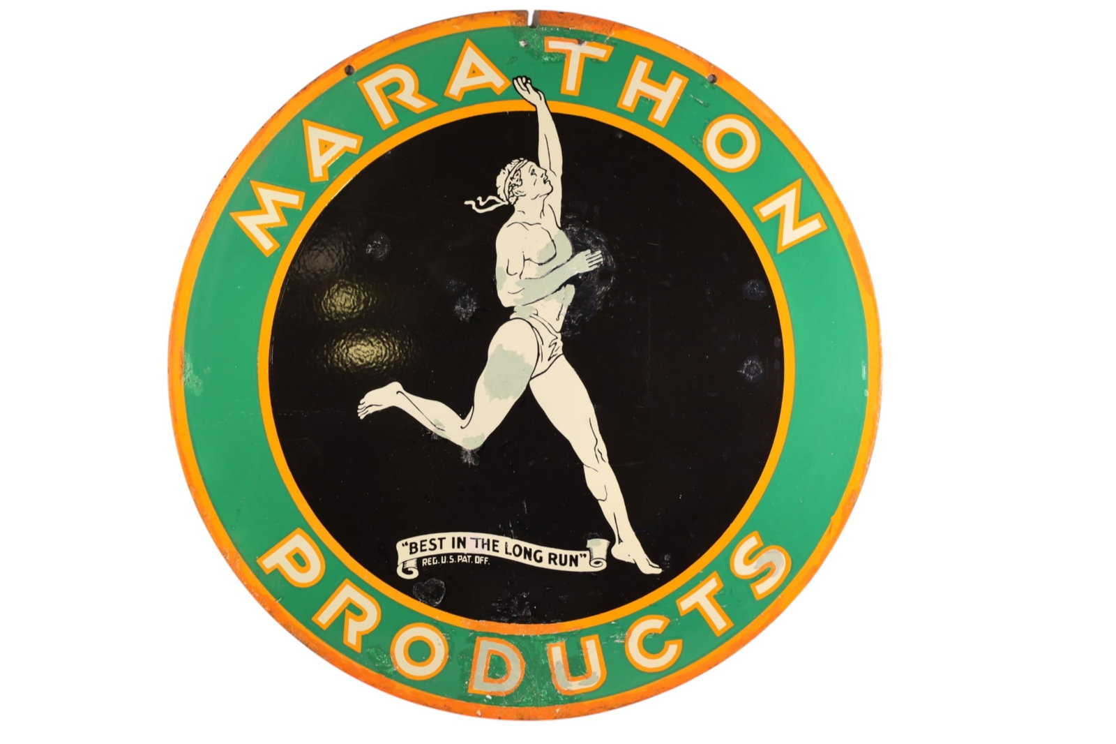 MARATHON PRODUCTS PORCELAIN SIGN (TAC)