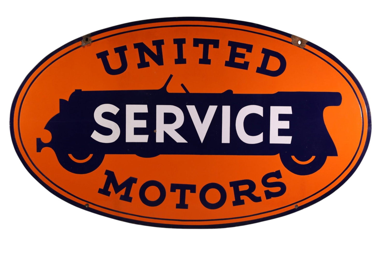 UNITED SERVICE MOTORS PORCELAIN SIGN (TAC) (1 of 2)