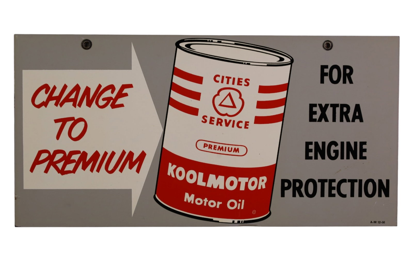 CITIES SERVICE MOTOR OIL METAL SIGN (1 of 3)