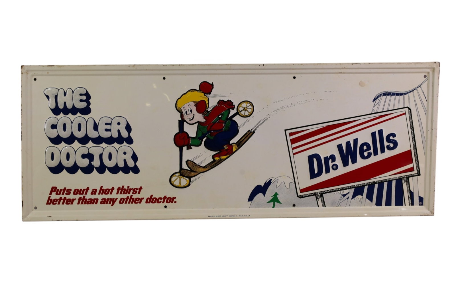 DR. WELLS METAL SIGN (1 of 2)