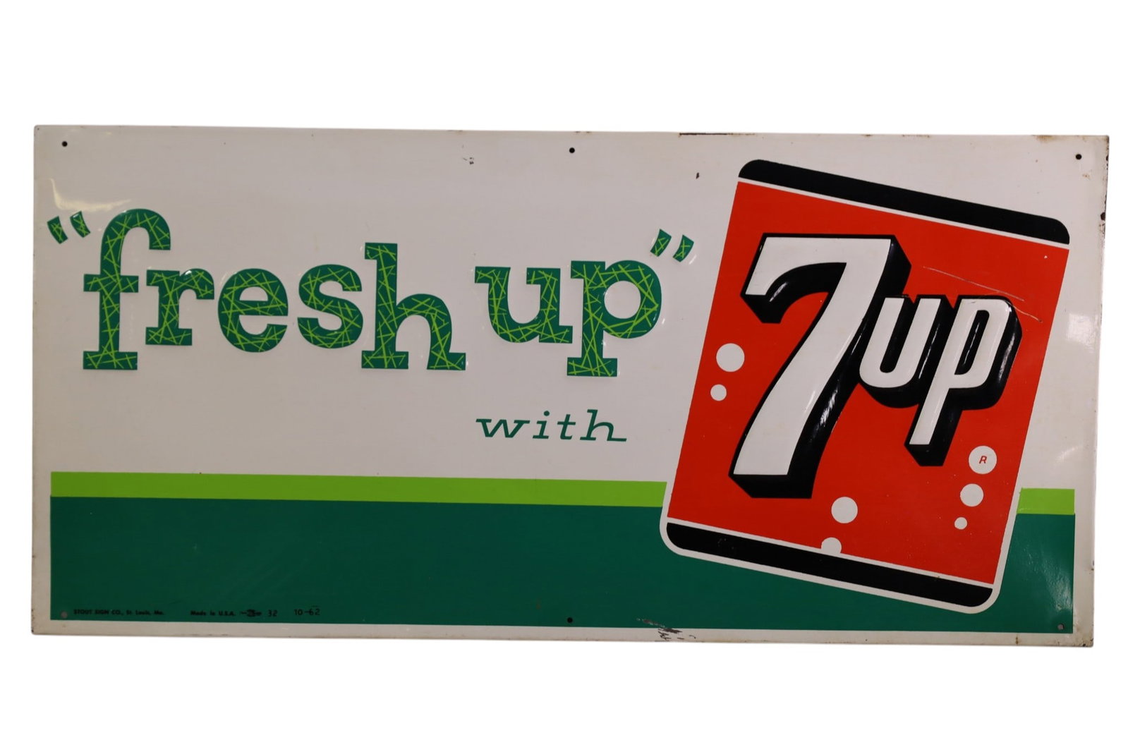 7UP METAL SIGN (1 of 2)