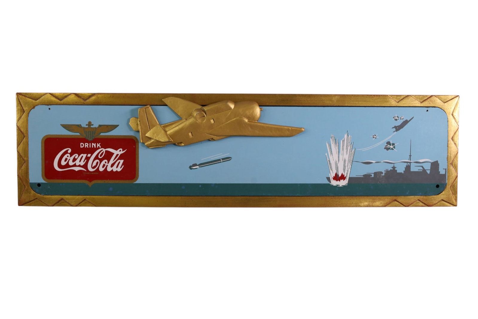 MILITARY COCA COLA SIGN (1 of 2)