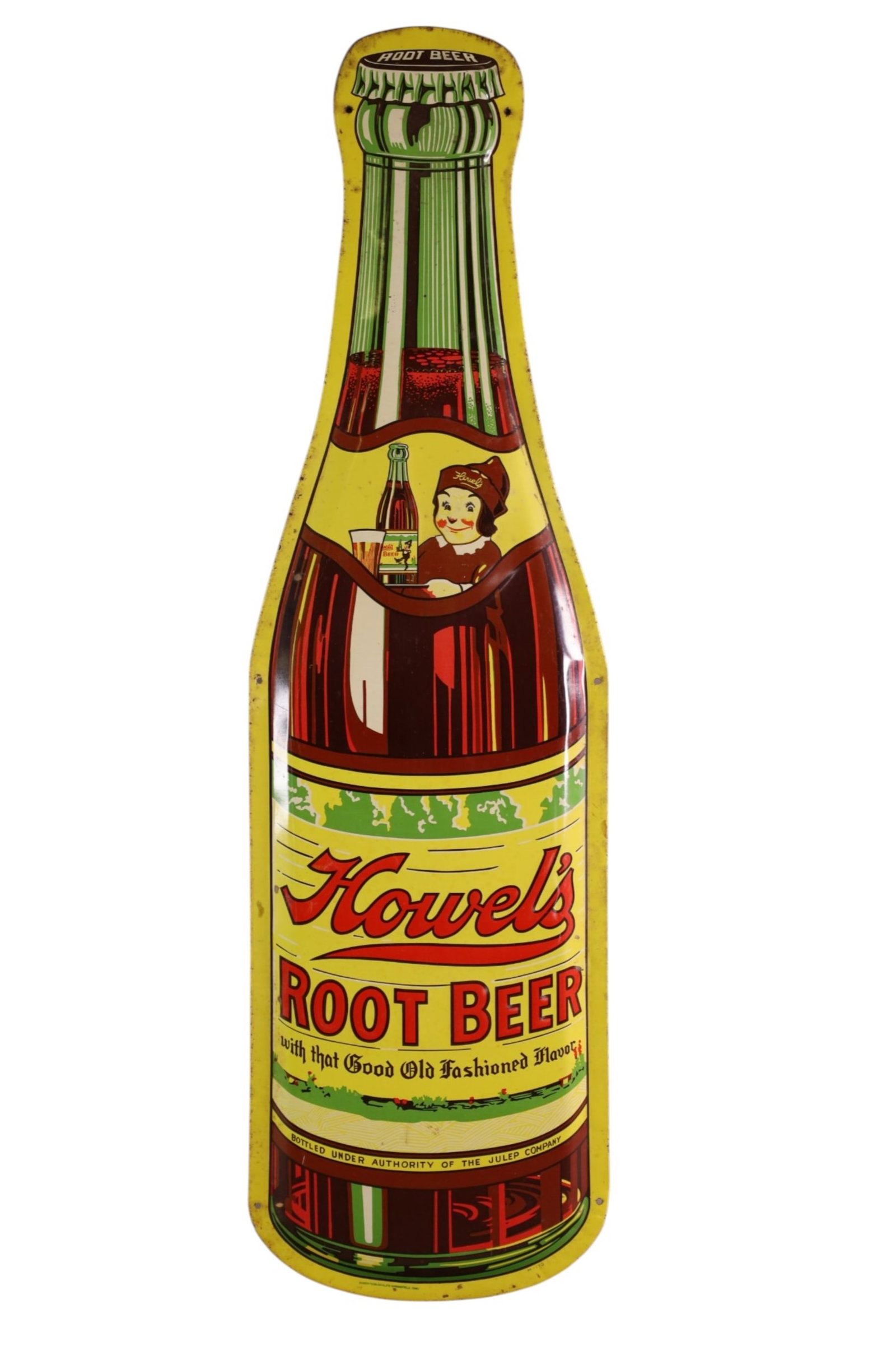 HOWEL'S ROOT BEER METLA SIGN (1 of 2)