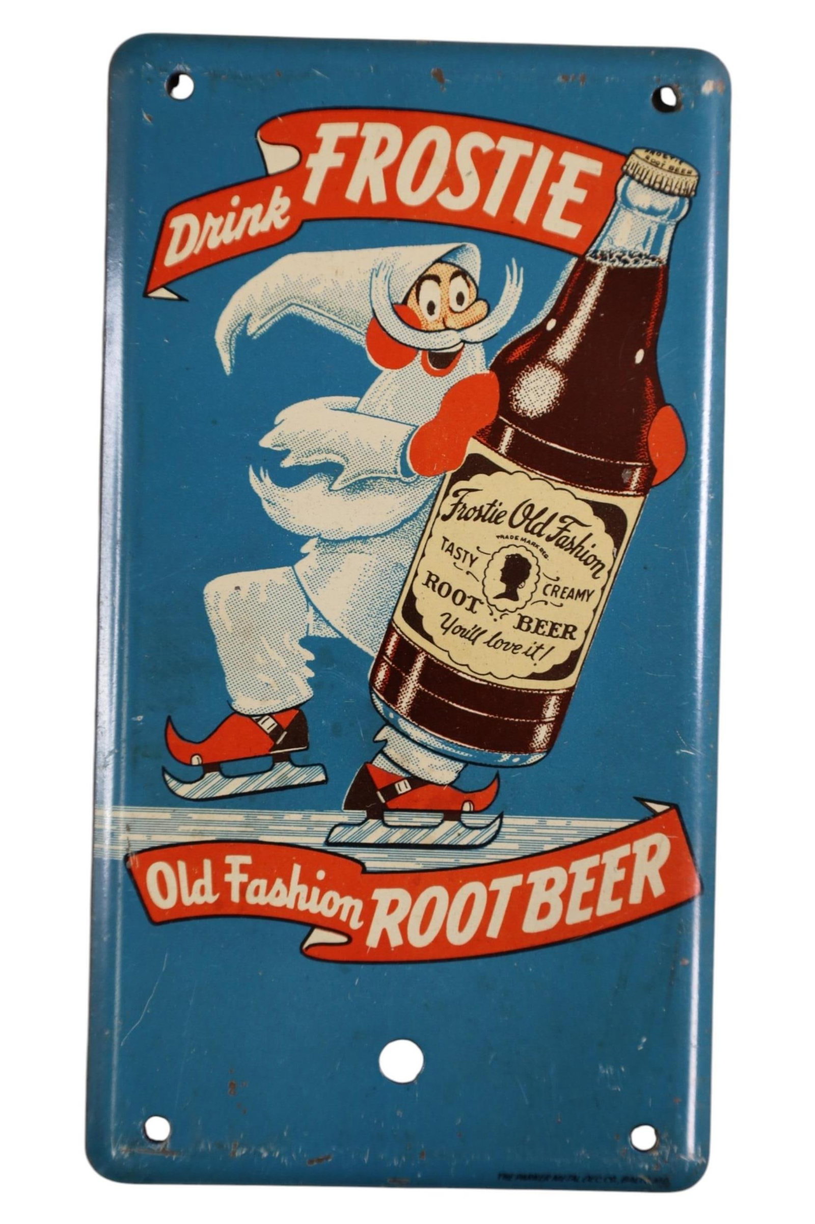 FROSTIE ROOT BEER DOOR PUSH SIGN (1 of 2)
