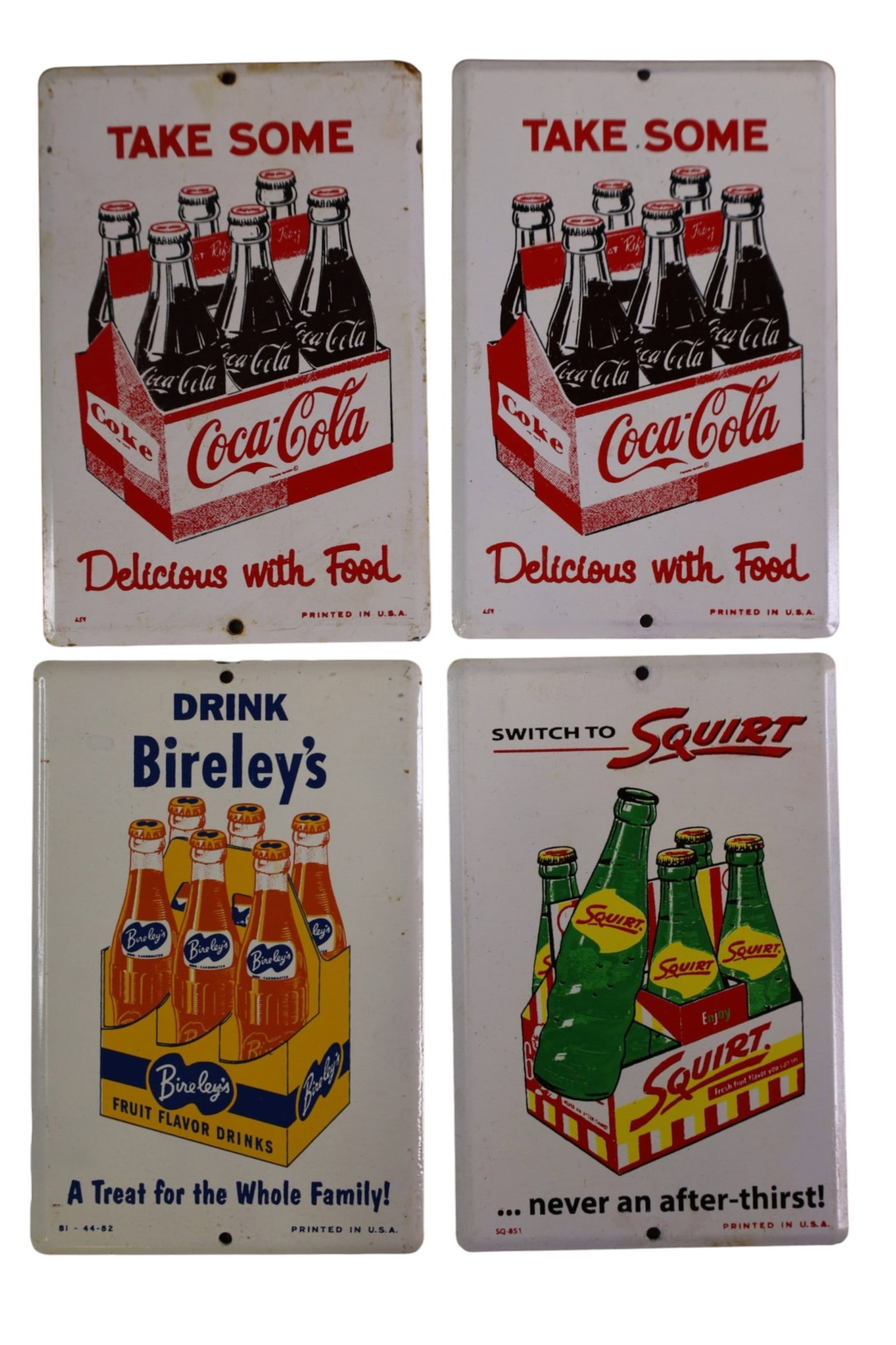 4 SODA DOOR PUSH SIGNS (1 of 2)