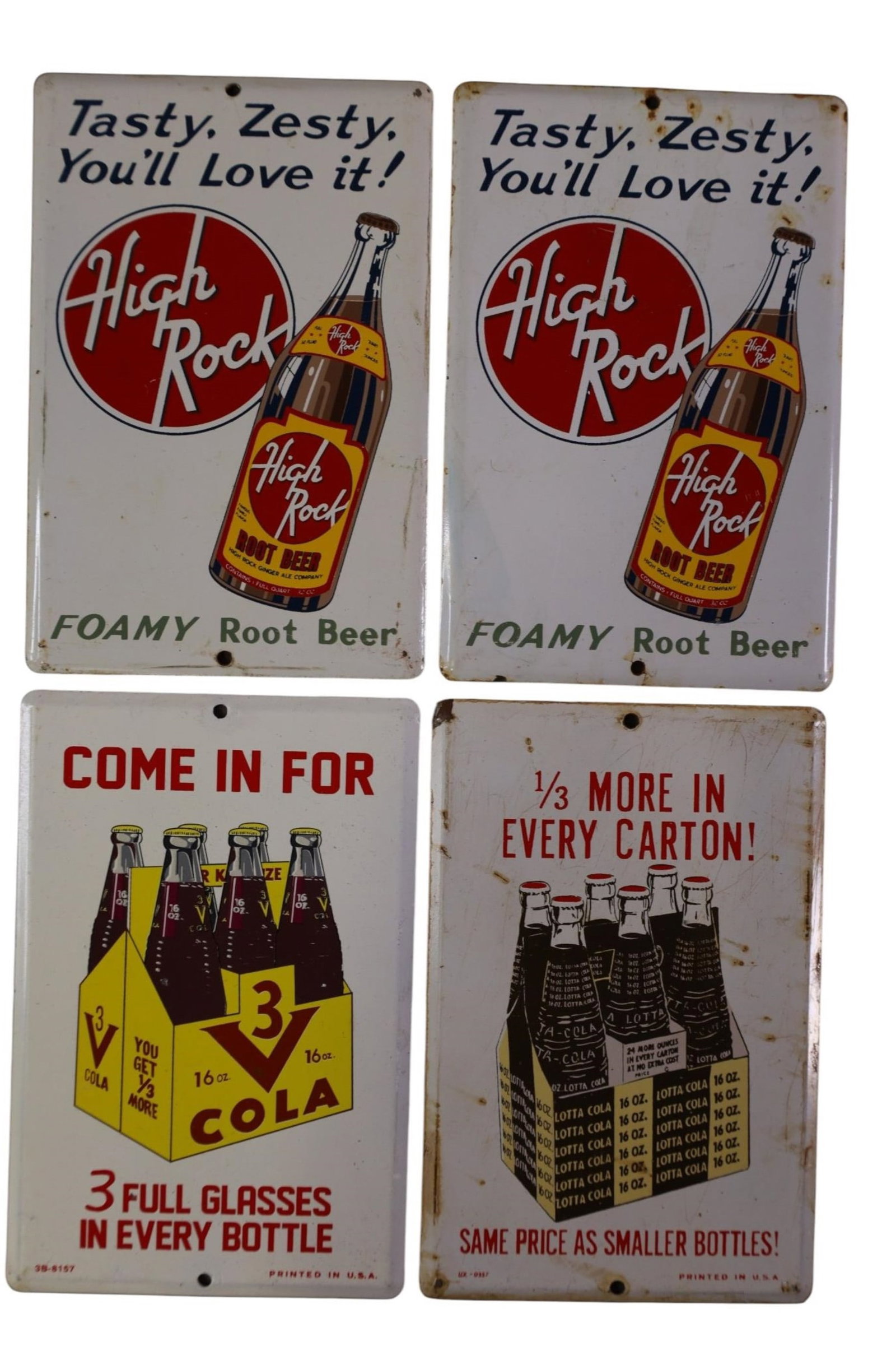 4 SODA DOOR PUSH SIGNS (1 of 2)