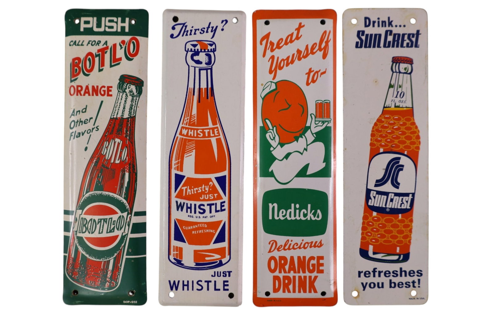 4 SODA DOOR PUSH SIGNS (1 of 2)