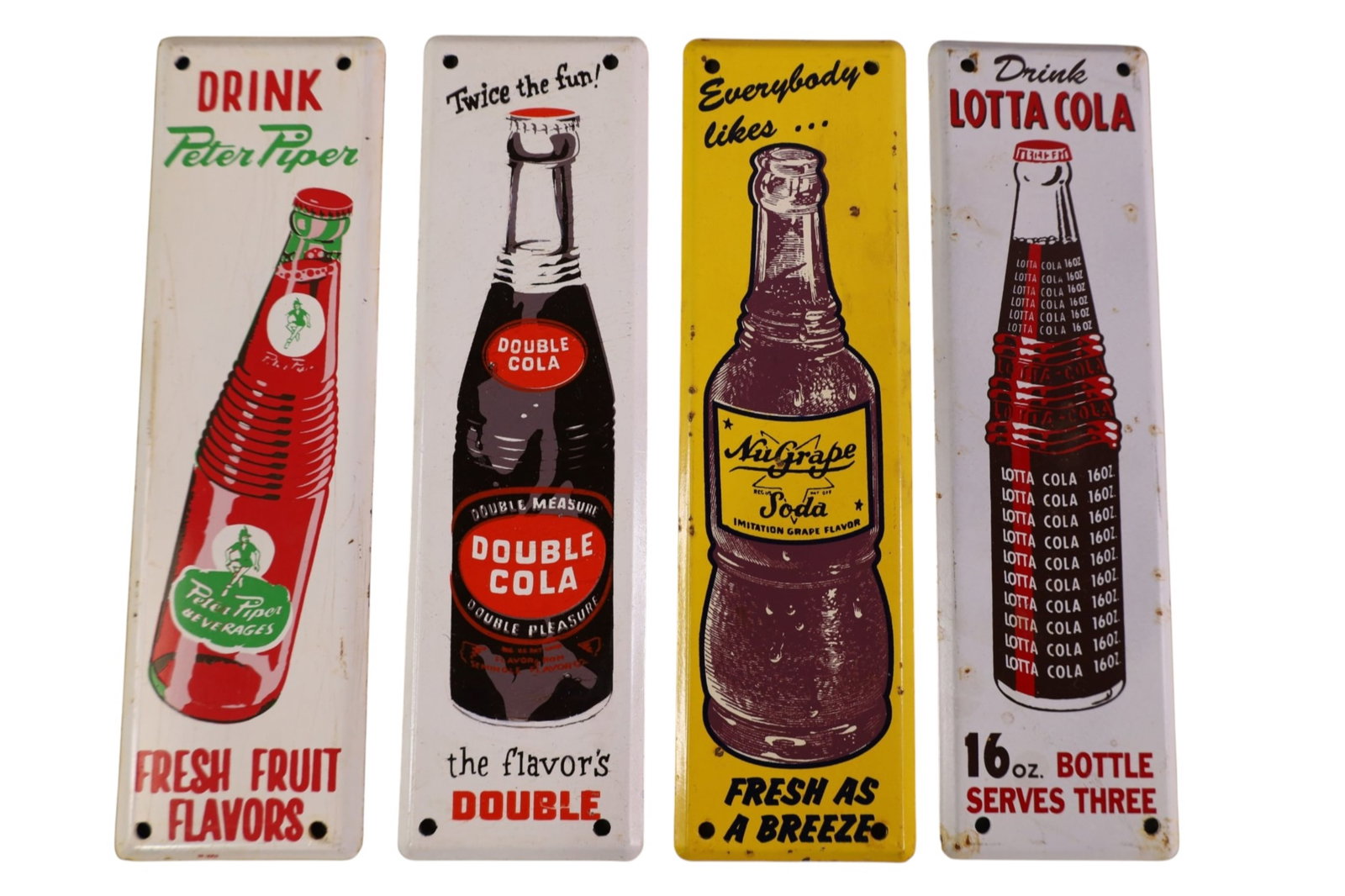 4 SODA DOOR PUSH SIGNS (1 of 2)