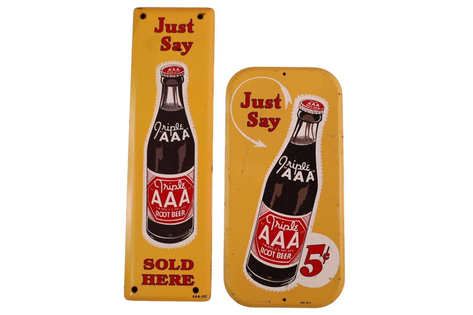 2 SODA DOOR PUSH SIGNS (1 of 2)