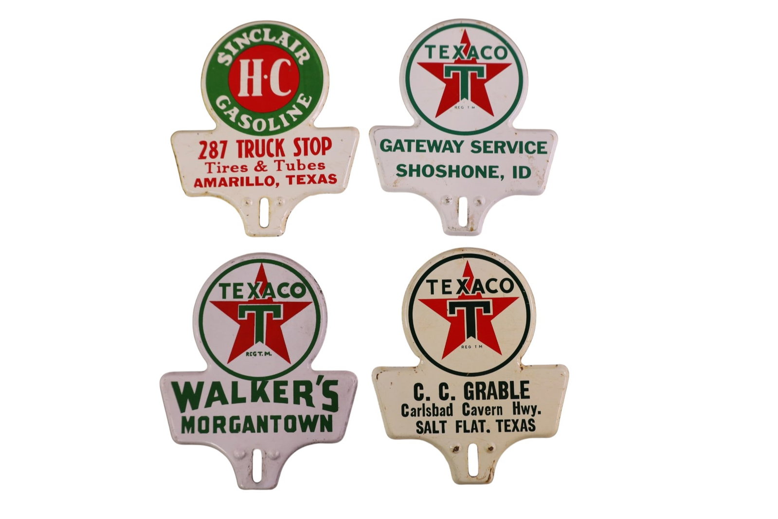 4 LICENSE PLATE TOPPERS (1 of 2)