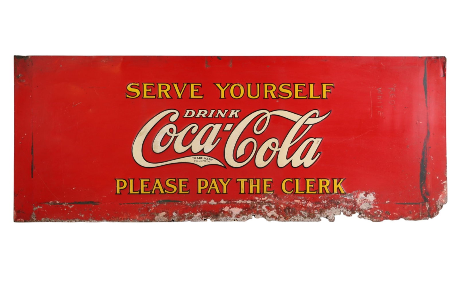 COCA COLA METAL SIGN (1 of 2)