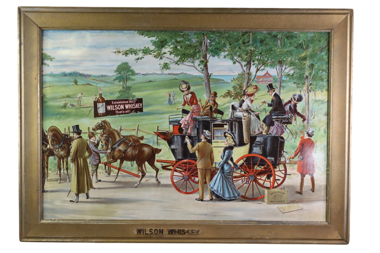 WILSON WHISKEY METAL SIGN (1 of 2)