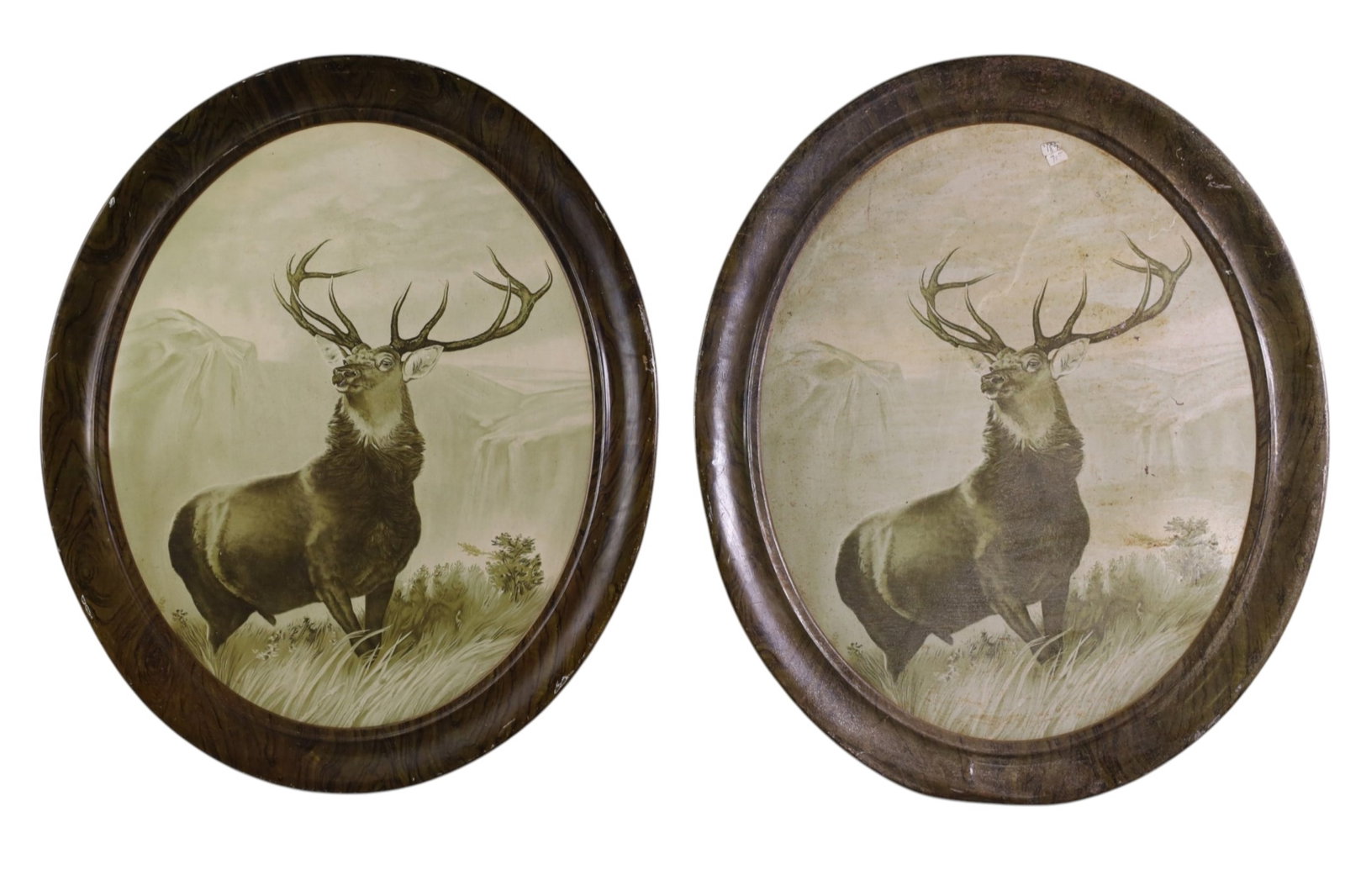 2 HARTFORD FIRE INSURANCE CO SIGNS: SST SELF FRAMED HARTFORD FIRE INSURANCE CO ADS, SCRATCHES, PAINT LOSS. 19 1/2" x 24"