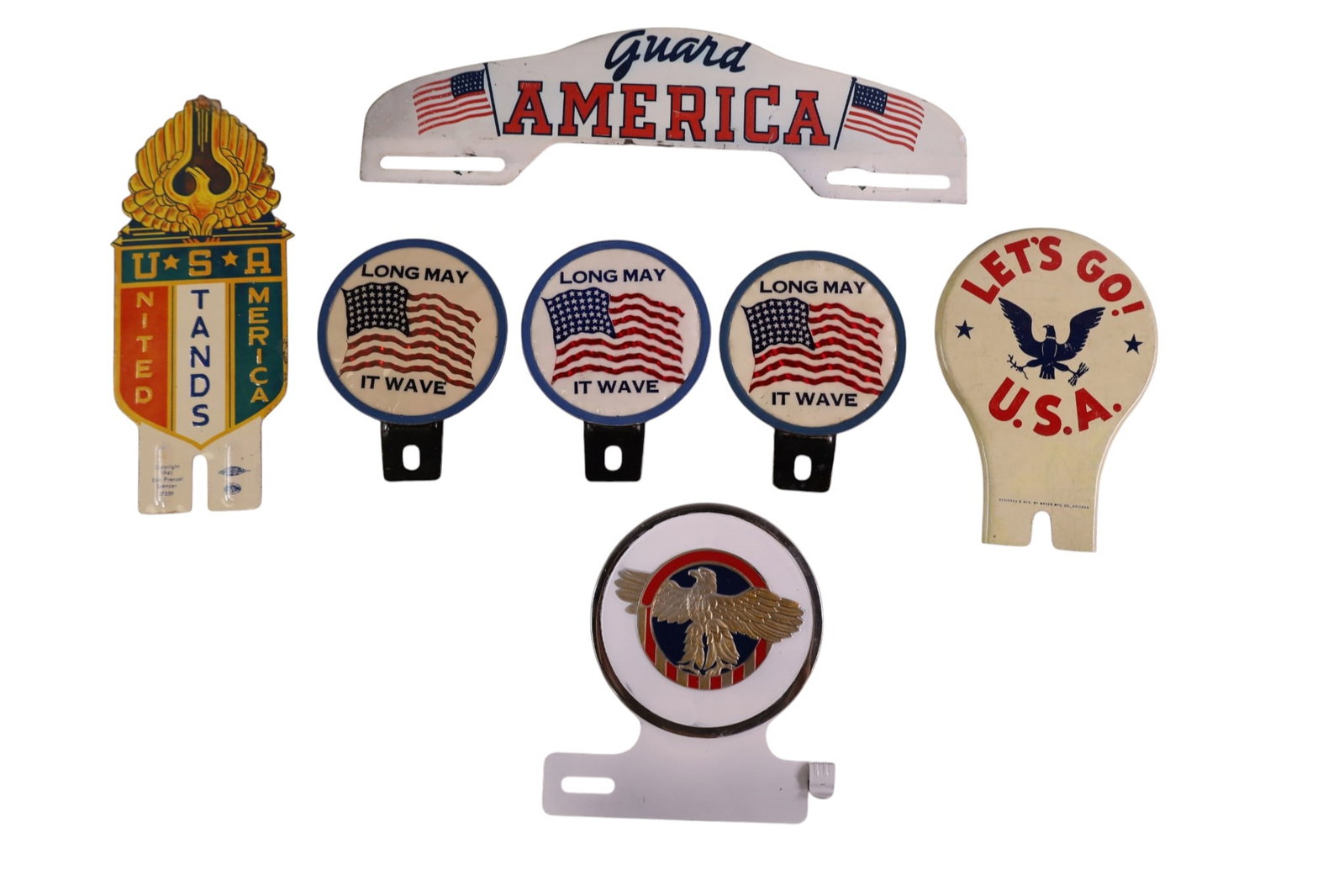 7 LICENSE PLATE TOPPERS (1 of 2)