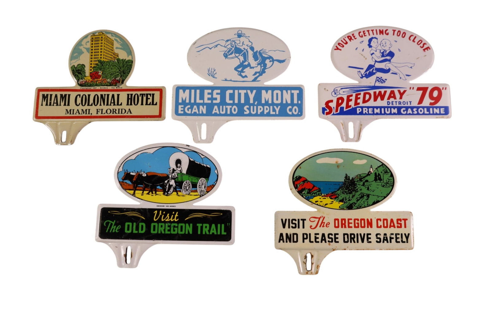 5 LICENSE PLATE TOPPERS (1 of 2)