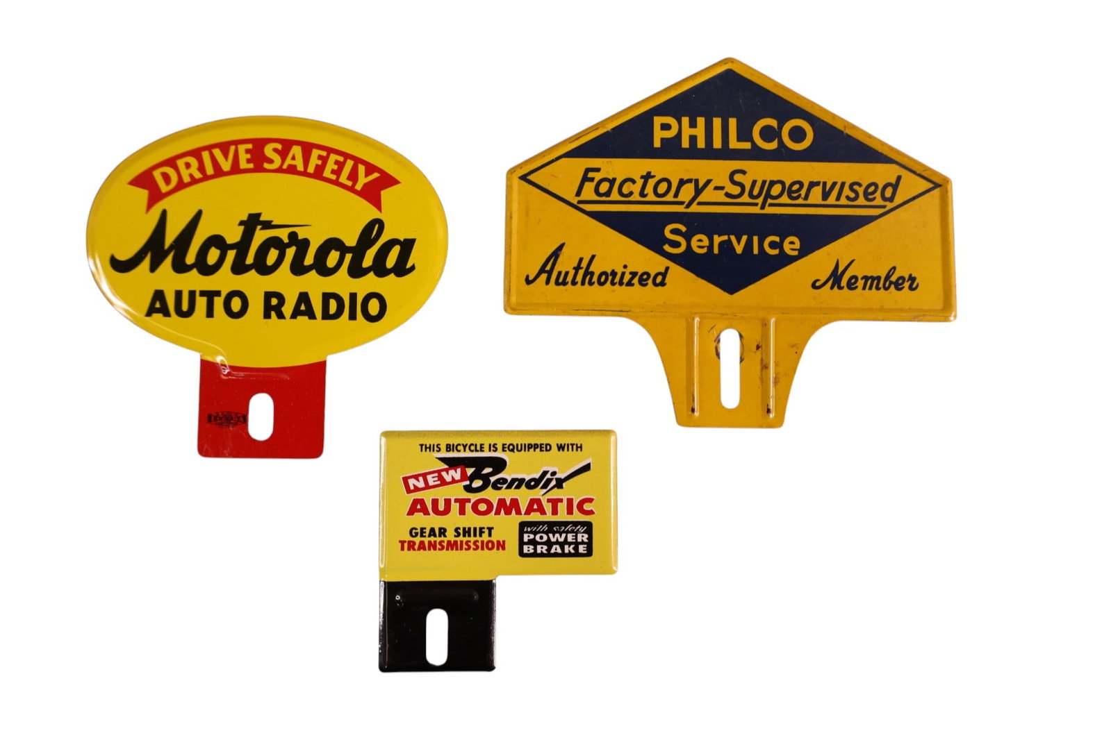 3 LICENSE PLATE TOPPERS (1 of 2)