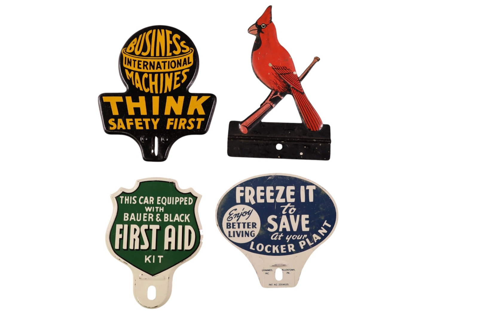 4 LICENSE PLATE TOPPERS (1 of 2)