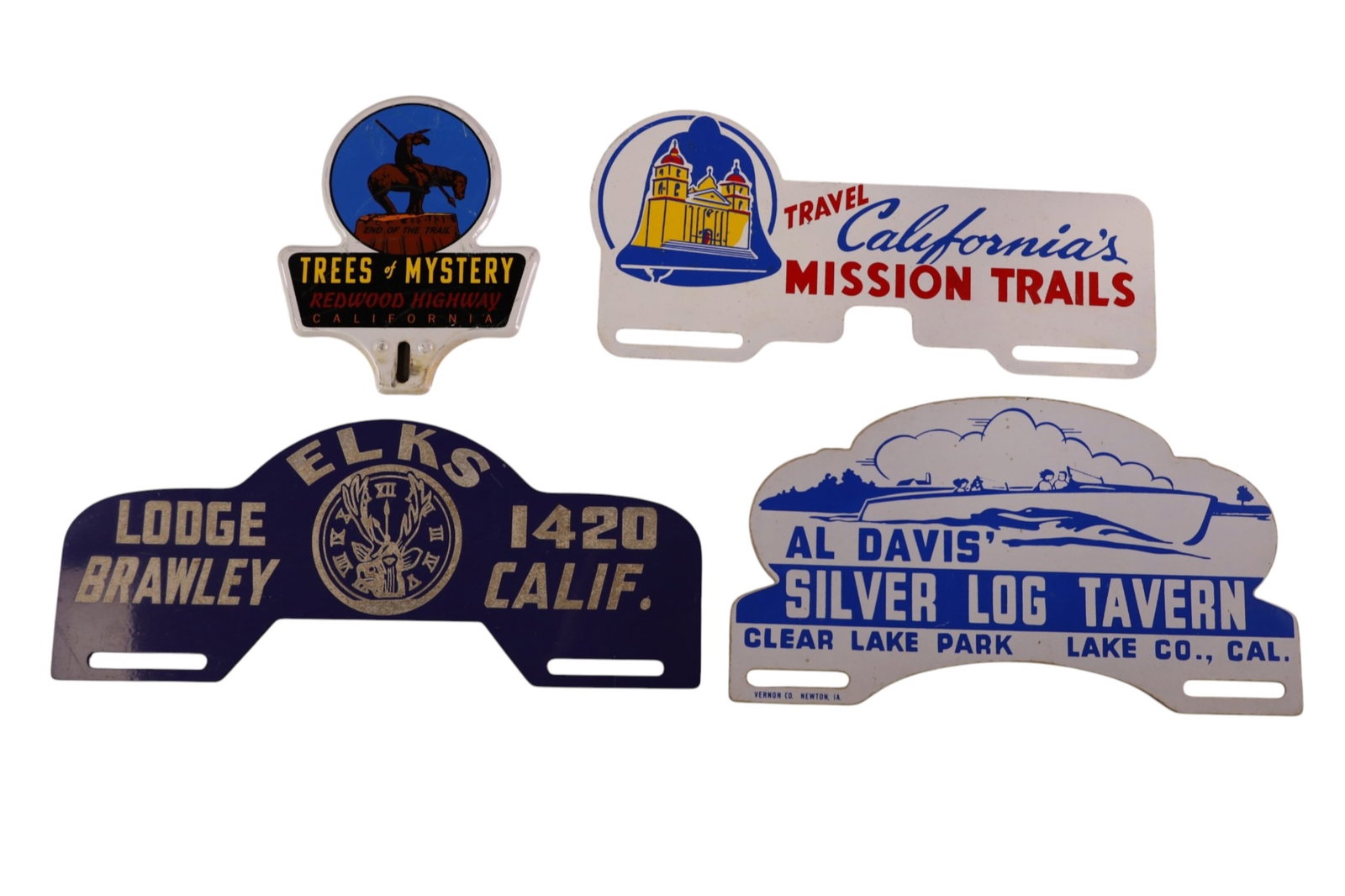 4 CALIFORNIA LICENSE PLATE TOPPERS (1 of 2)