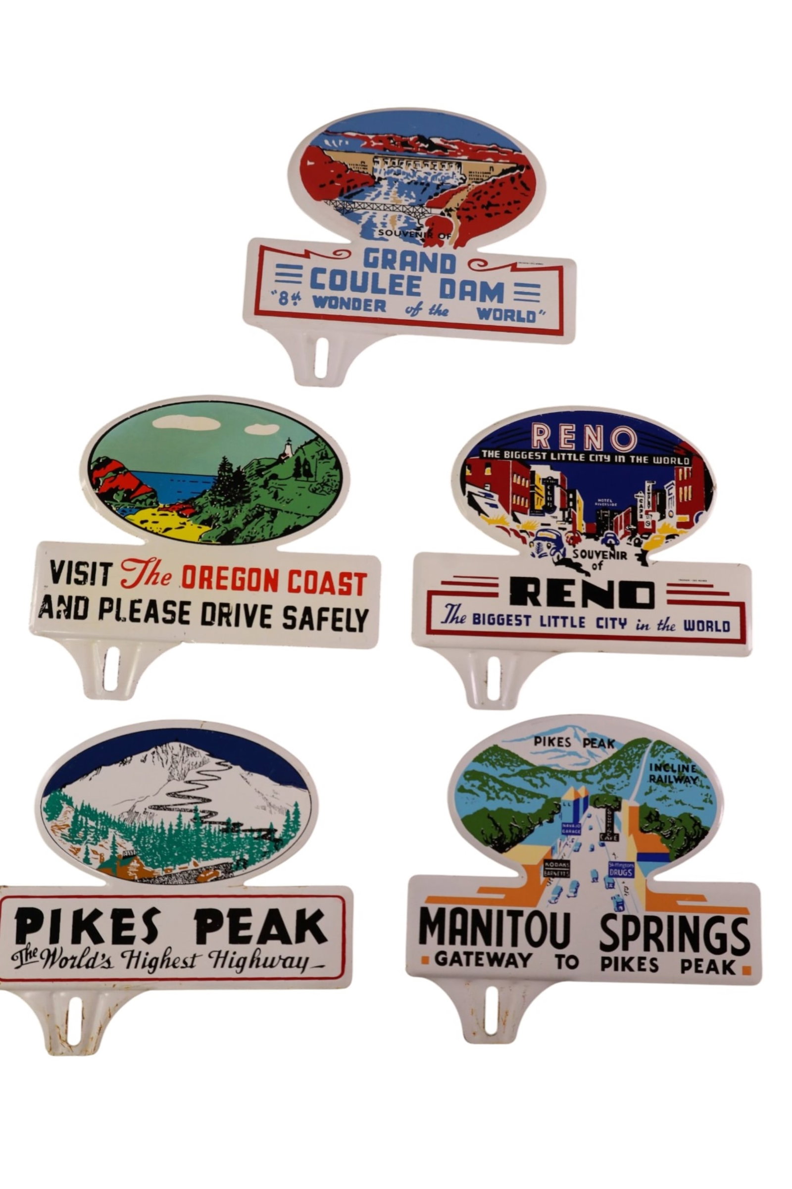 5 LICENSE PLATE TOPPERS (1 of 2)