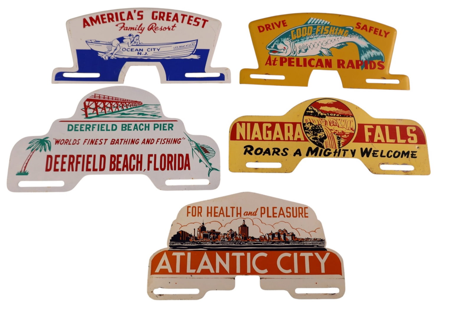 5 LICENSE PLATE TOPPERS (1 of 2)