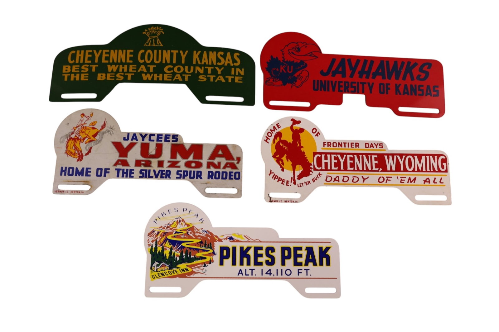 5 LICENSE PLATE TOPPERS (1 of 2)
