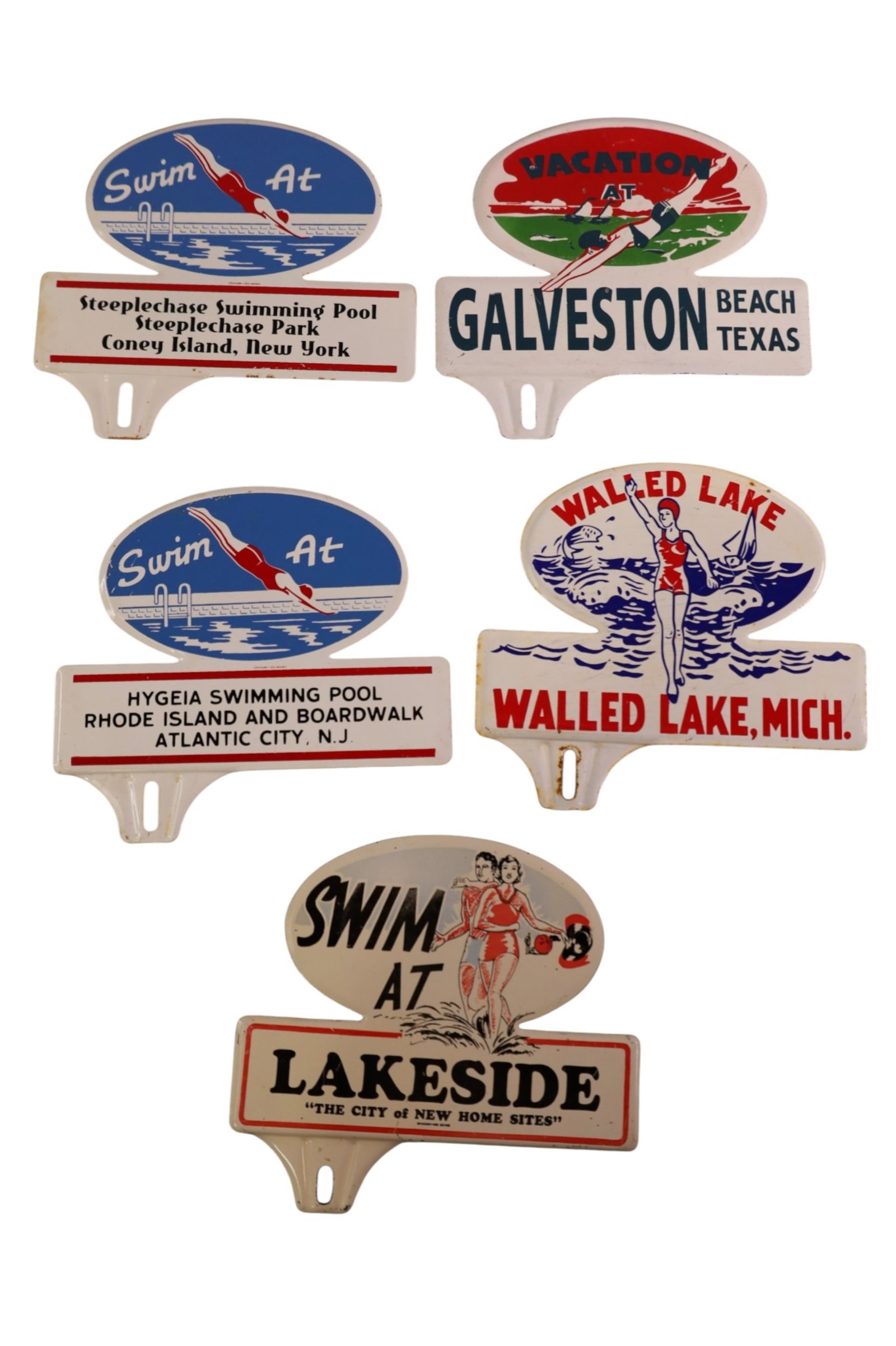 5 LICENSE PLATE TOPPERS (1 of 2)