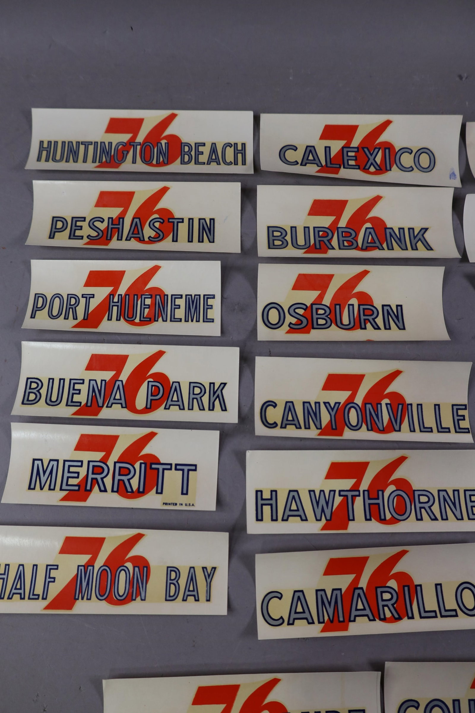 20 UNION 76 WATER TRANSFER DECALS - 2