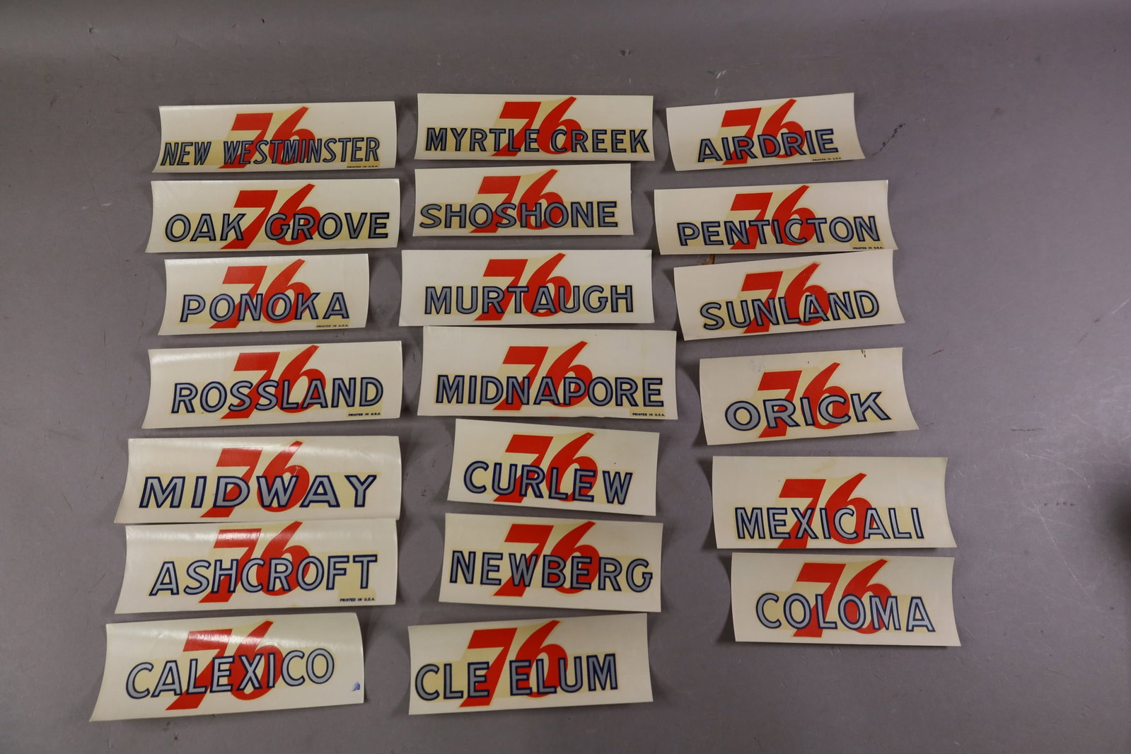 20 UNION 76 WATER TRANSFER DECALS (1 of 3)