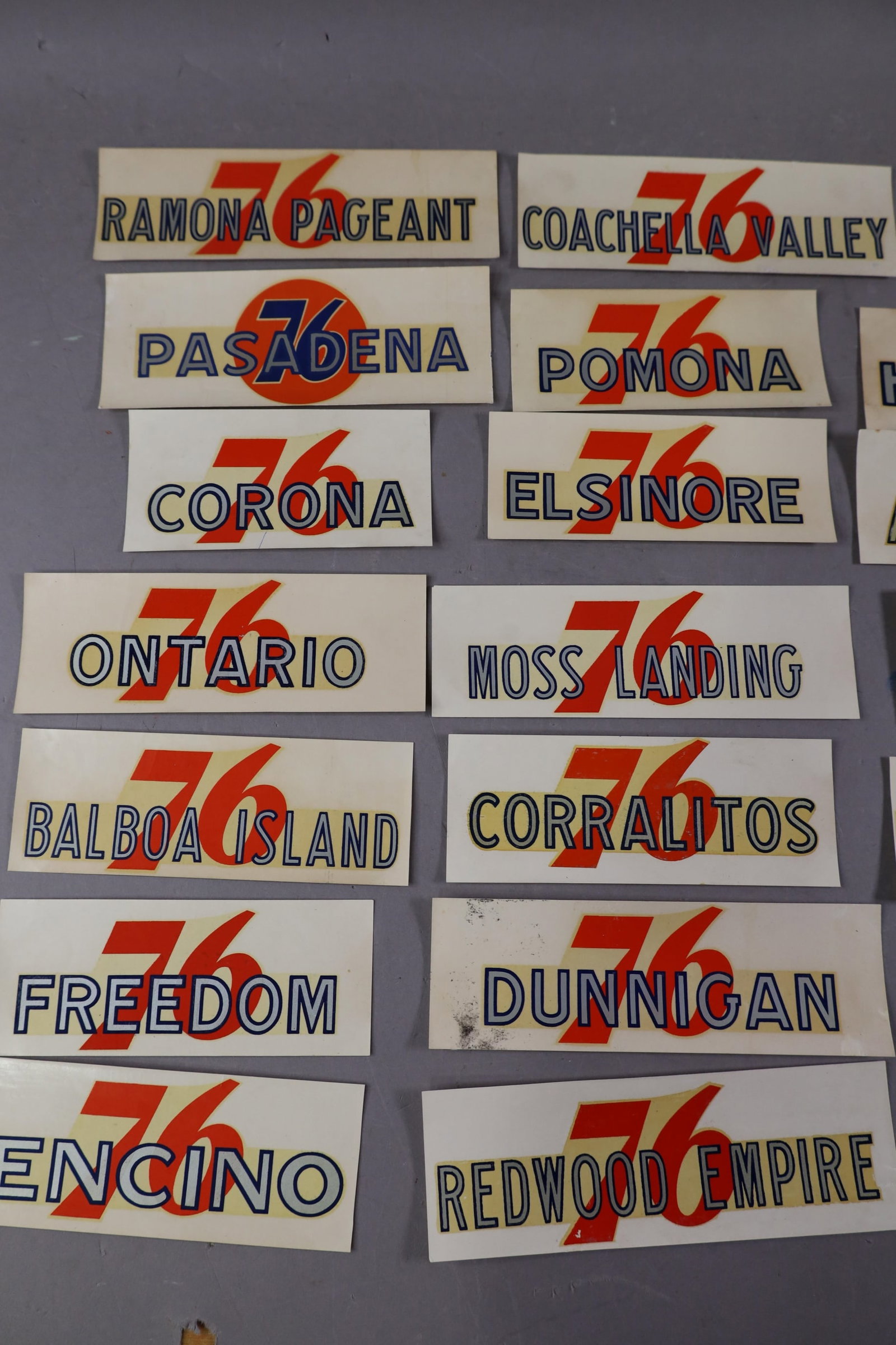 20 UNION 76 WATER TRANSFER DECALS - 2