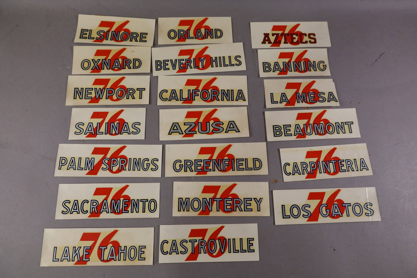 20 UNION 76 WATER TRANSFER DECALS (1 of 3)