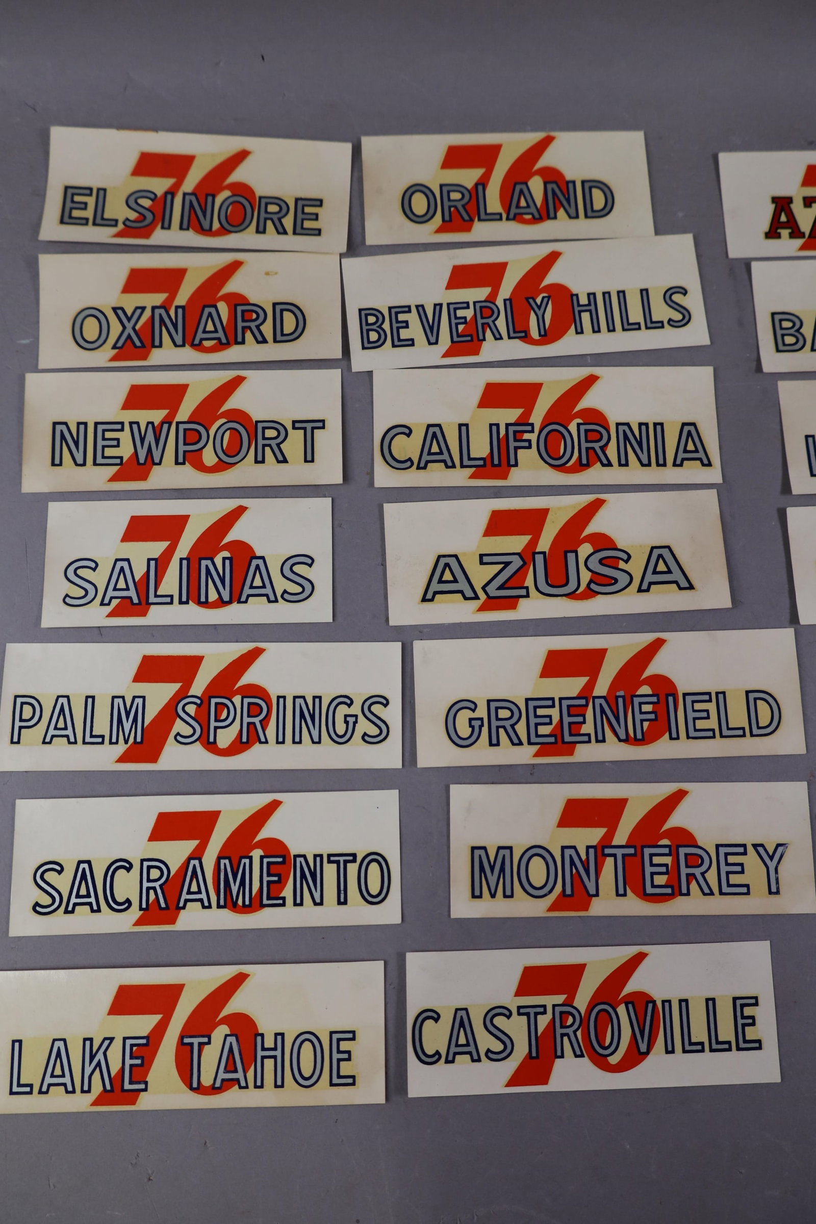 20 UNION 76 WATER TRANSFER DECALS - 2