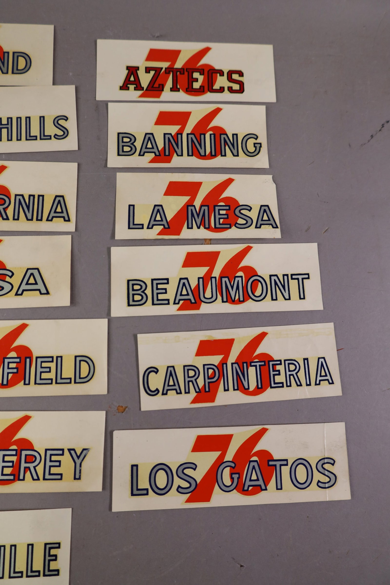 20 UNION 76 WATER TRANSFER DECALS - 3