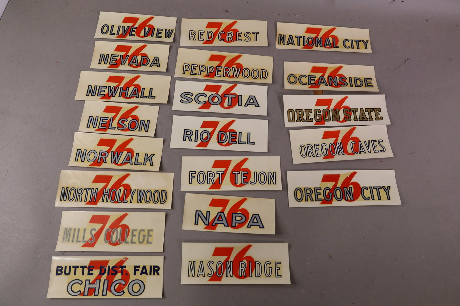 20 UNION 76 WATER TRANSFER DECALS (1 of 3)