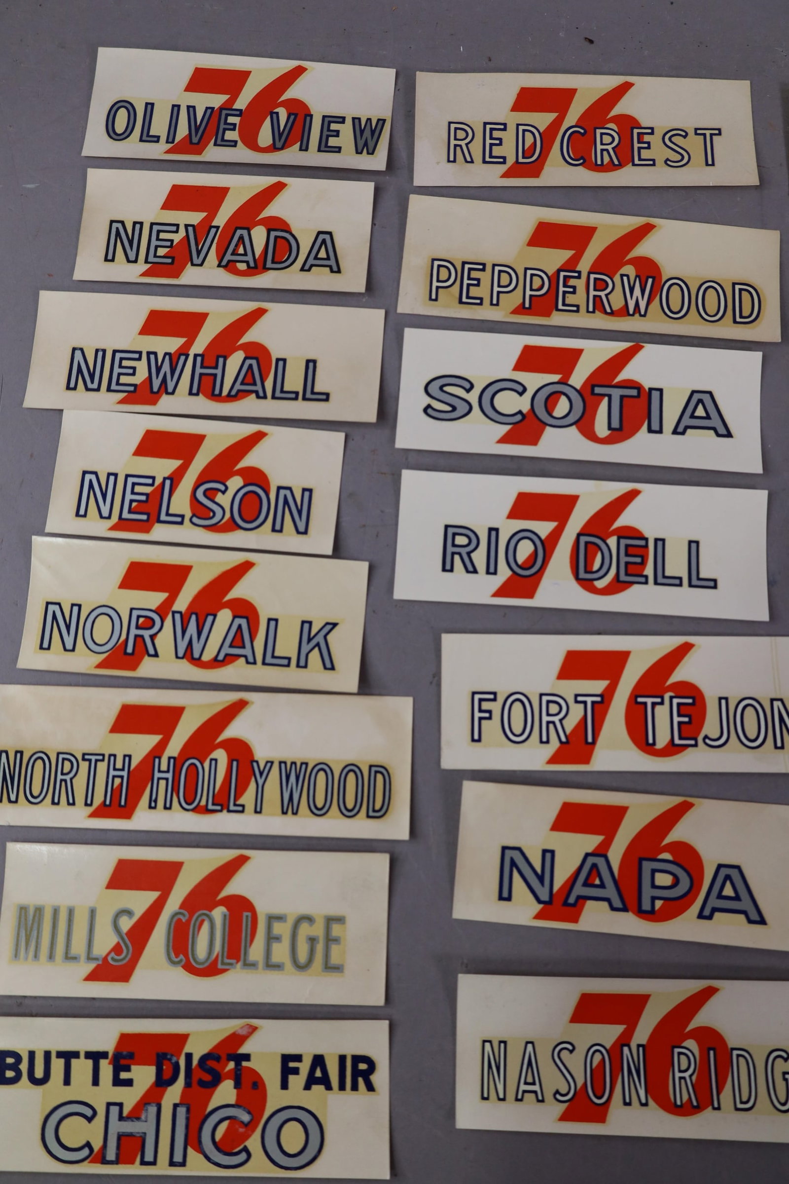 20 UNION 76 WATER TRANSFER DECALS - 2