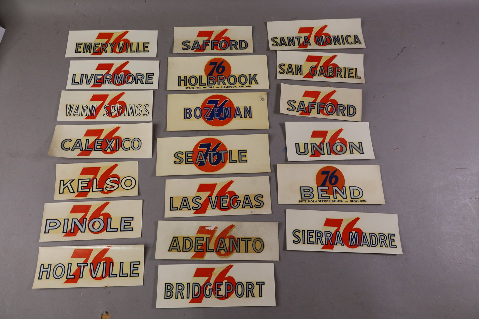 20 UNION 76 WATER TRANSFER DECALS (1 of 3)