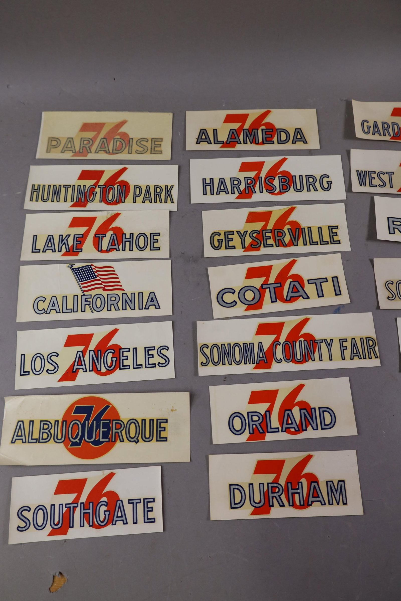 20 UNION 76 WATER TRANSFER DECALS - 2